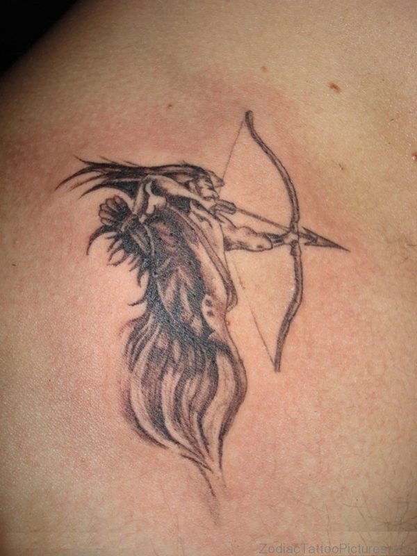 Classy Sagittarius Tattoo 