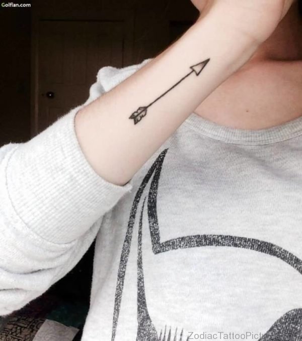 Classy Sagittarius Tattoo design