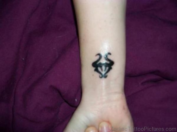 Color Ink Taurus Symbol Tattoo