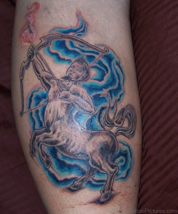 Colored Sagittarius Tattoo 