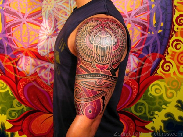Colorful Tribal Tattoo