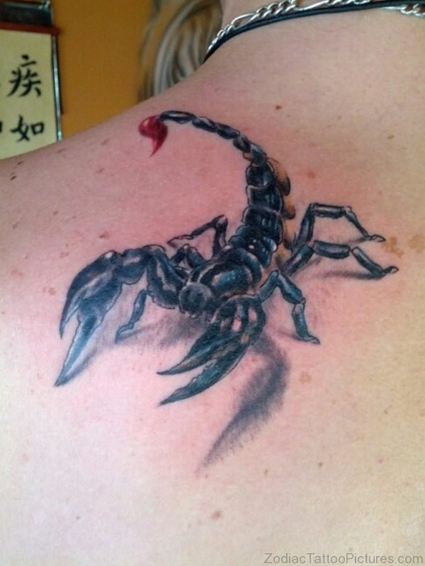 Cool 3D Scorpion Tattoo