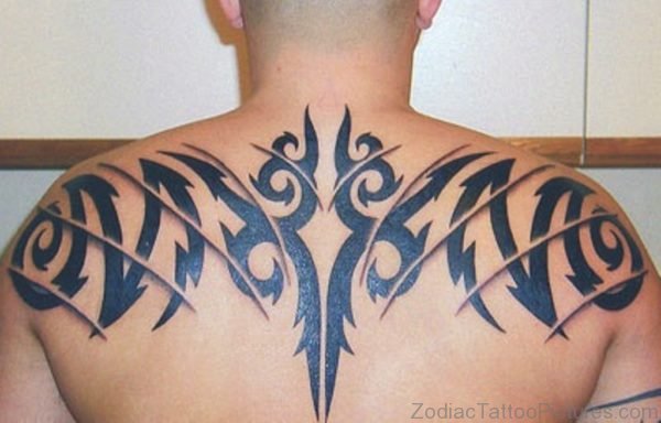 Cool Aries Tattoo On Back