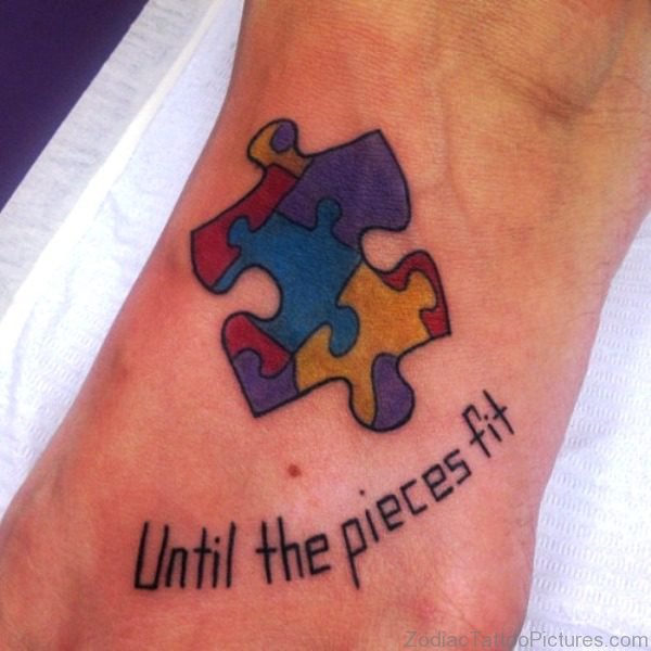 Cool Autism Tattoo On Wrist