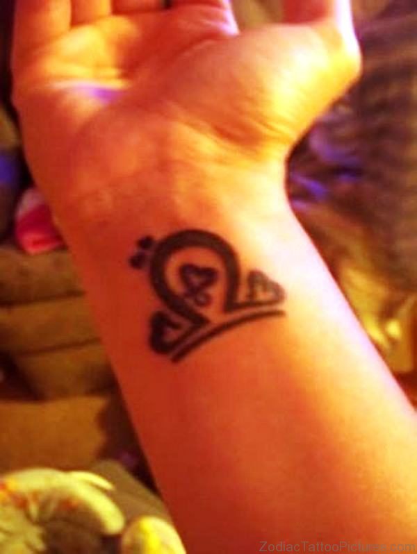 Cute Libra Wrist Tattoo 