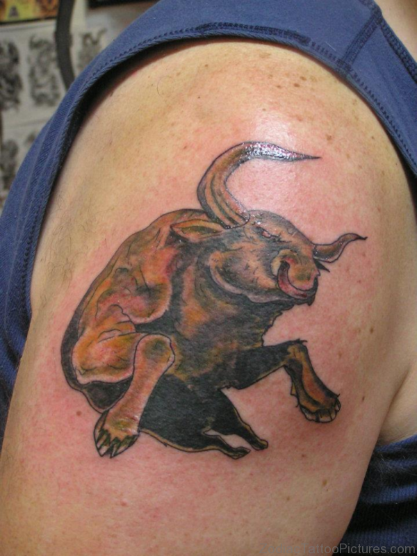 Dark Taurus Bull Tattoo