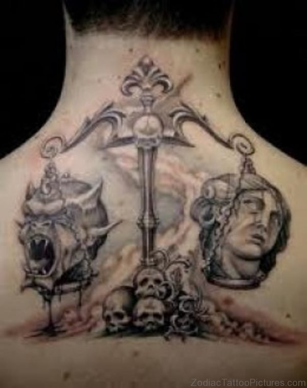 Devil And Libra Tattoo