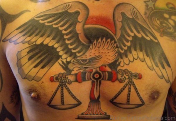 Eagle amd Libra Tattoo