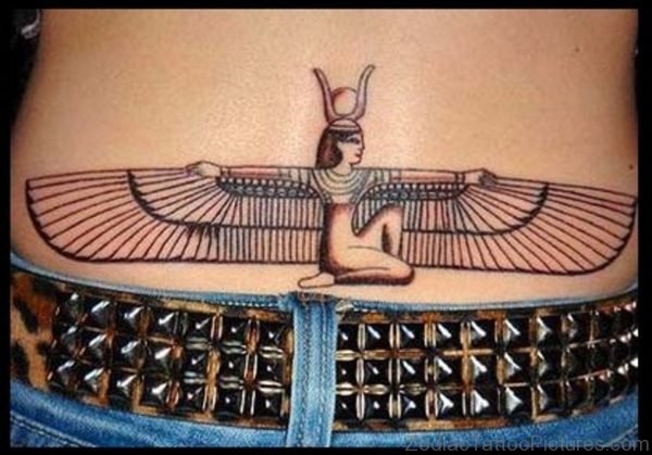 Egyptian Lower Back Tattoo