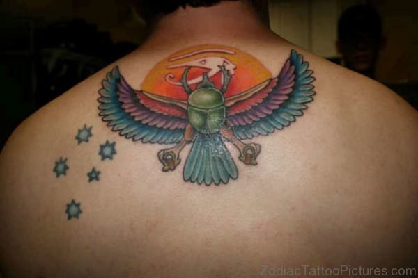 Egyptian Tattoo Design On Back Image
