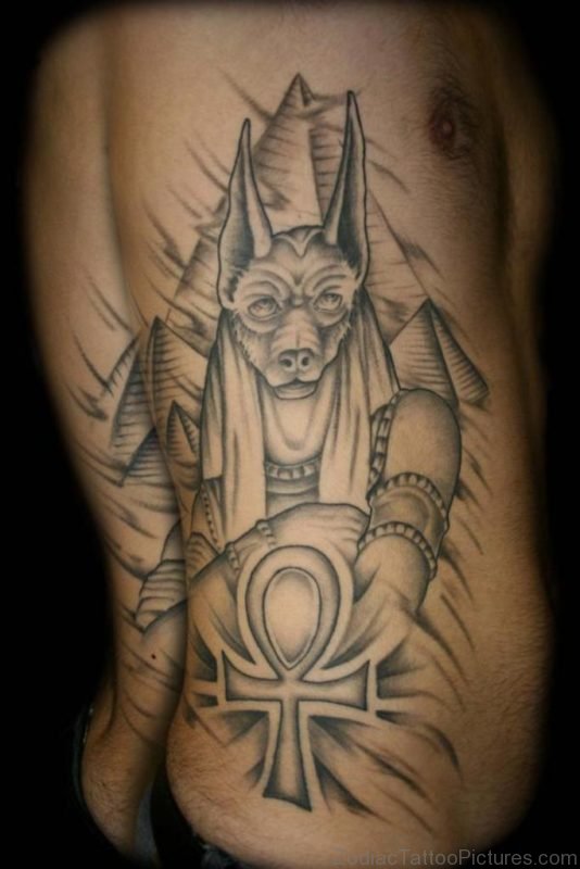 Egyptian Tattoo Design On Back Pic