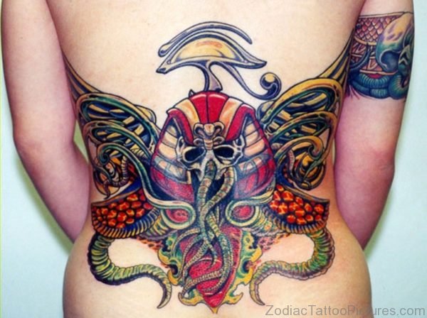 Egyptian Tattoo On Lower Back