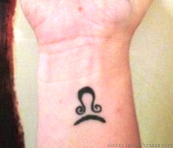 Elegant Libra Wrist Tattoo 