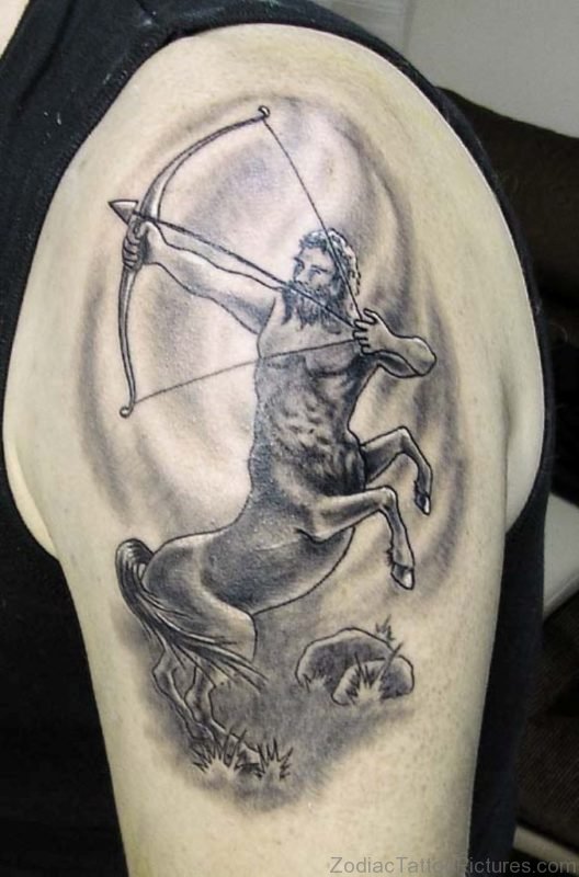 Elegant Sagittarius Tattoo 