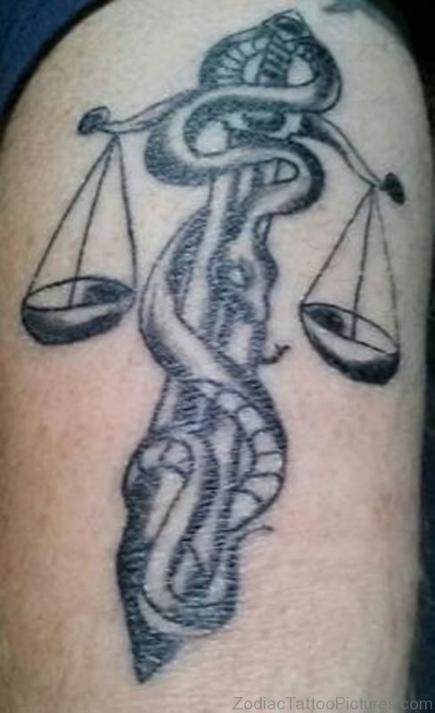 Excellent Zodiac Libra Tattoo