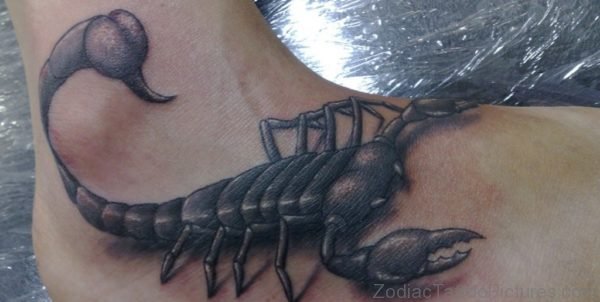 Fabulous Scorpion Tattoo On Foot