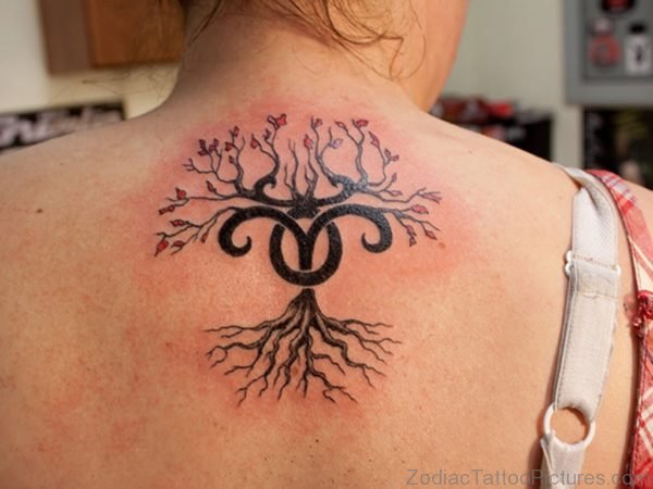 Flowering Tree Aries Tattoo