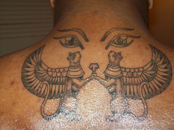 Grey Egyptian Tattoo