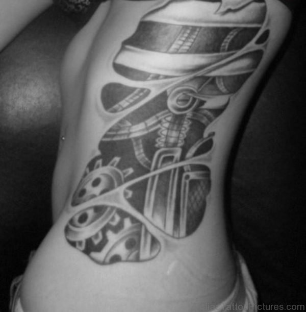 Impressive Biomechanical Tattoo