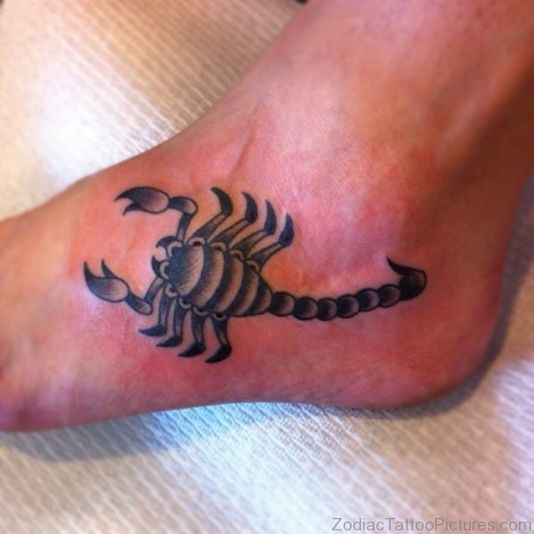 Impressive Scorpion Tattoo On Foot
