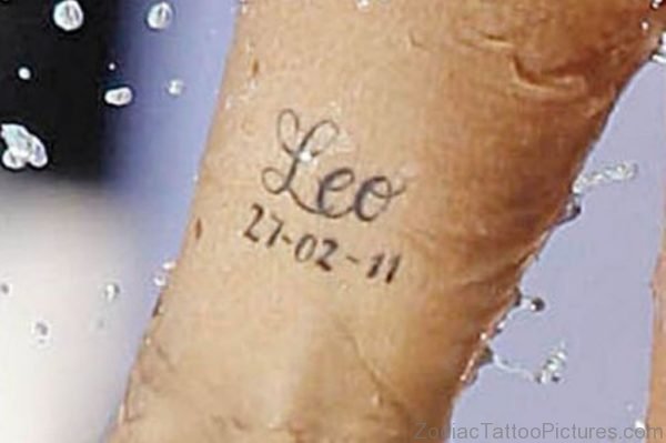Leo Word Tattoo