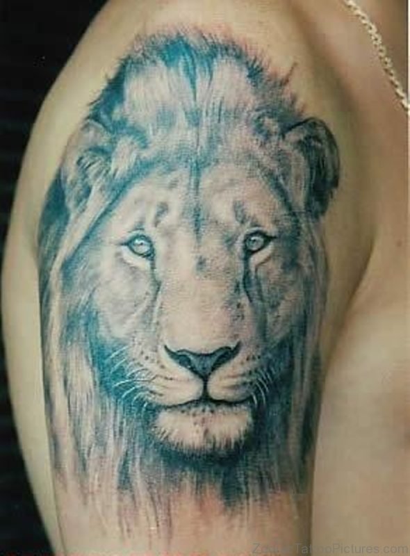 Leo Zodiac Sign Shoulder Tattoo