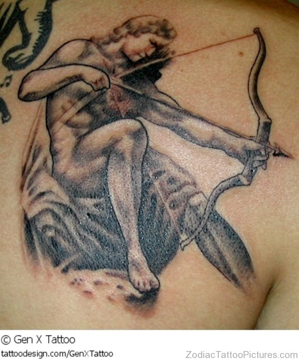 Lovely Sagittarius Tattoo 