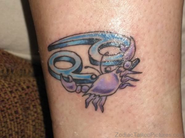 Lovely Zodiac Wrist Tattoo