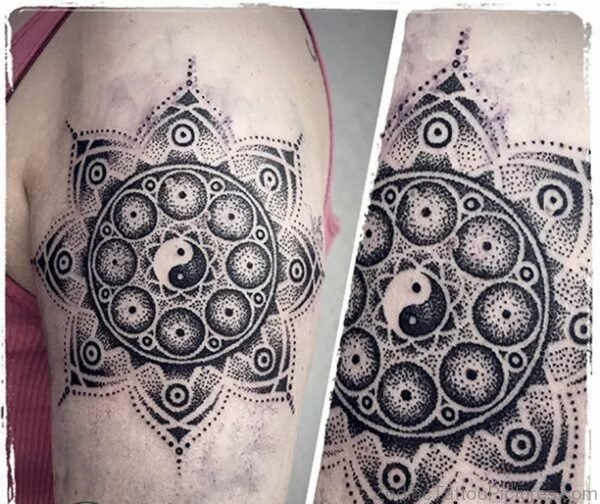 Mandala Yin Yang Tattoo 