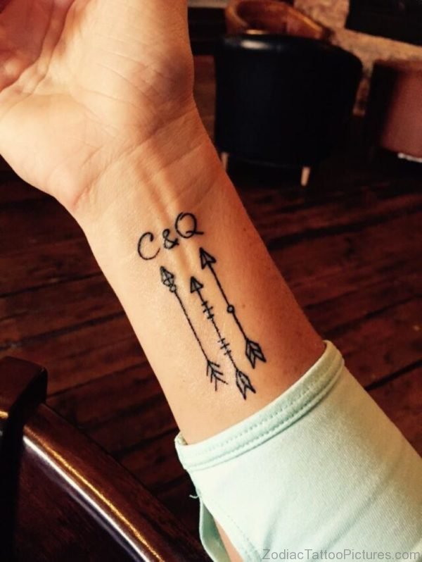 Mind Blowing Sagittarius Tattoo On Wrist