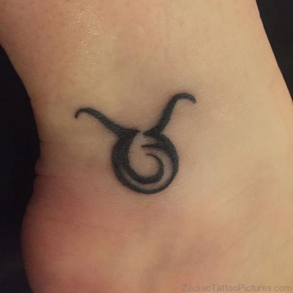 Neat Taurus Symbol Tattoo