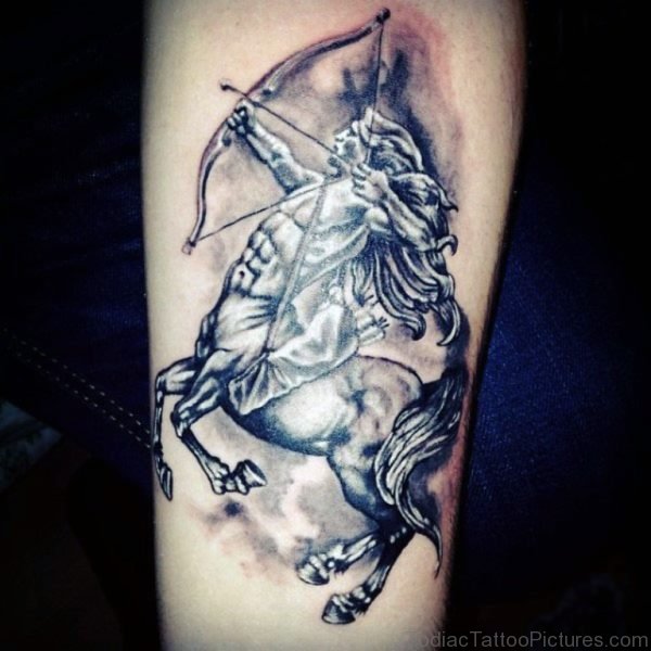 Nice Looking Sagittarius Tattoo 