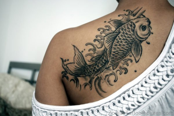 Pisces Shoulder Tattoo Design