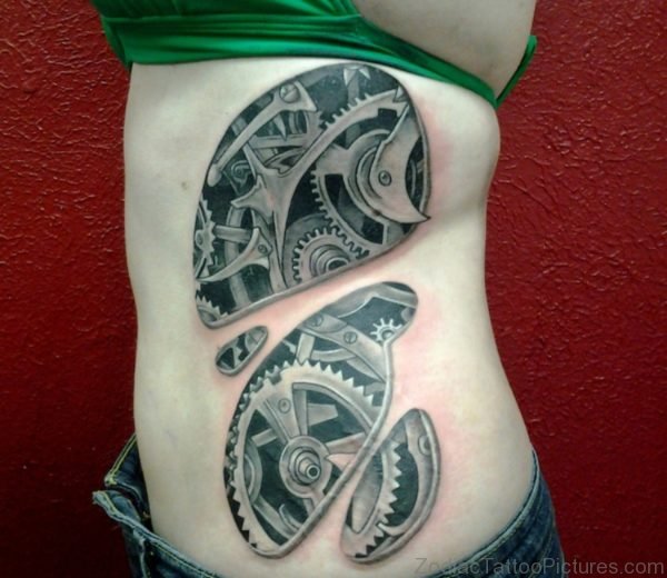 Pretty Biomechanical Tattoo