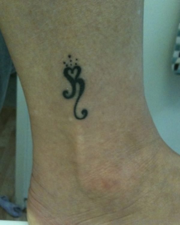 Pretty Zodiac Tattoo On Ankle