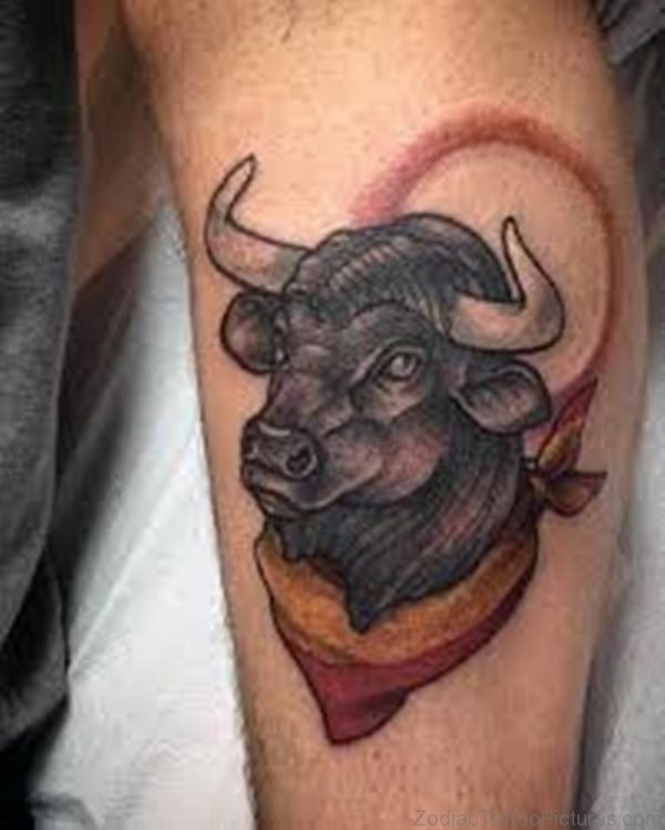 Raging Bull Tattoos On Man