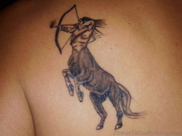 Sagittarius Back Tattoo Image