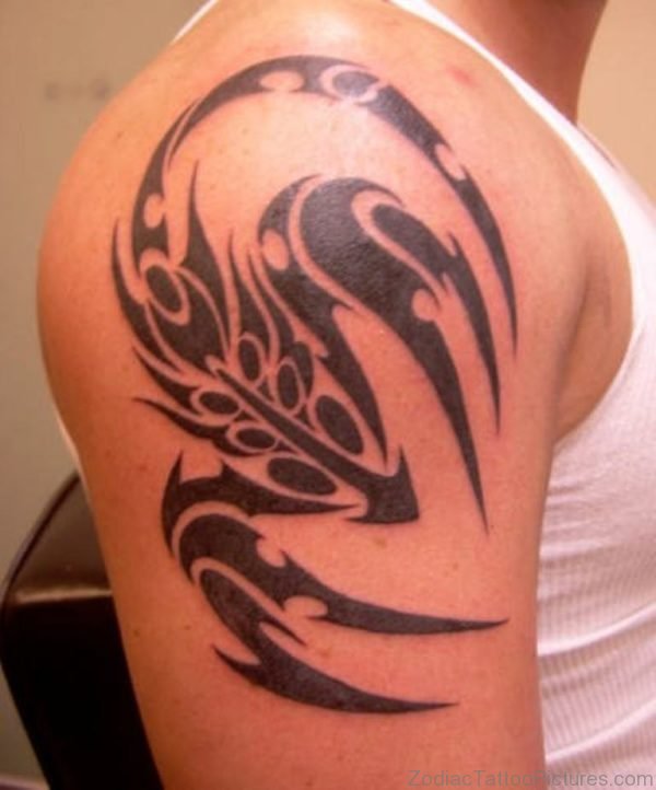 Scorpio Shoulder Tattoo