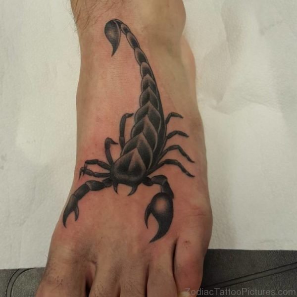 Scorpion Foot Tattoo Design