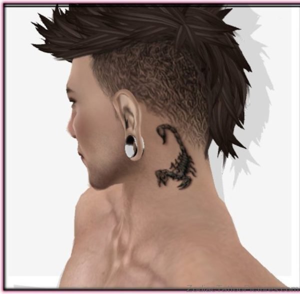 Scorpion Neck Tattoo Image