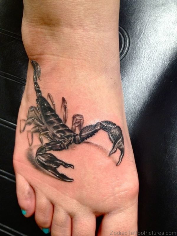 Scorpion Tattoo Design Foot
