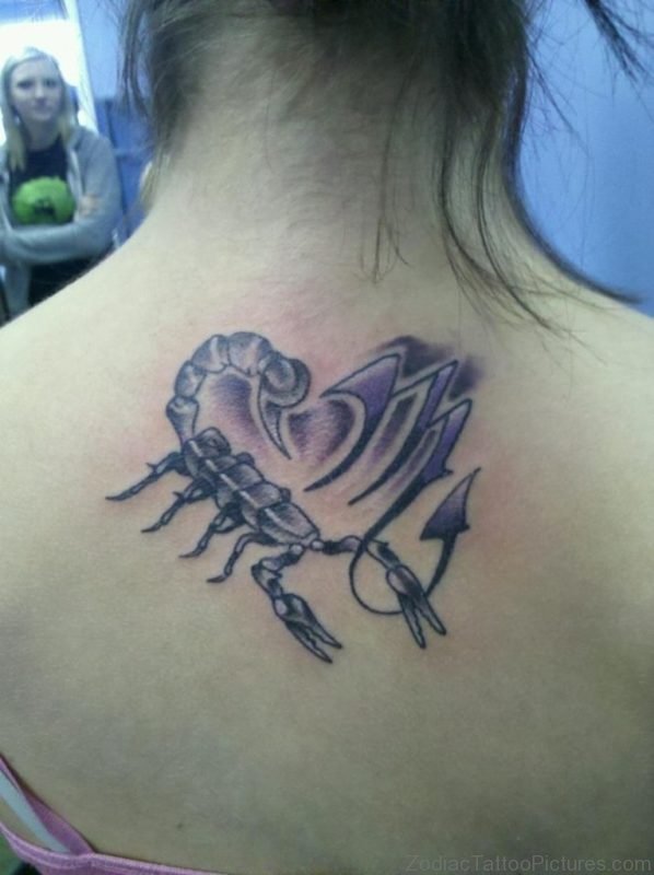 Scorpion Tattoo Design On Back