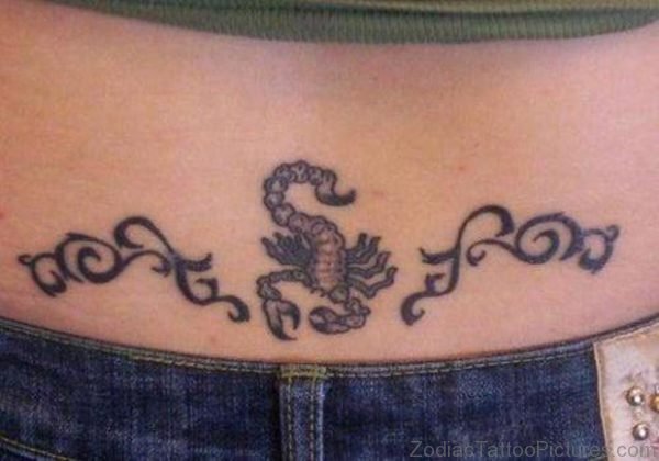 Scorpion Tattoo On Lower Back