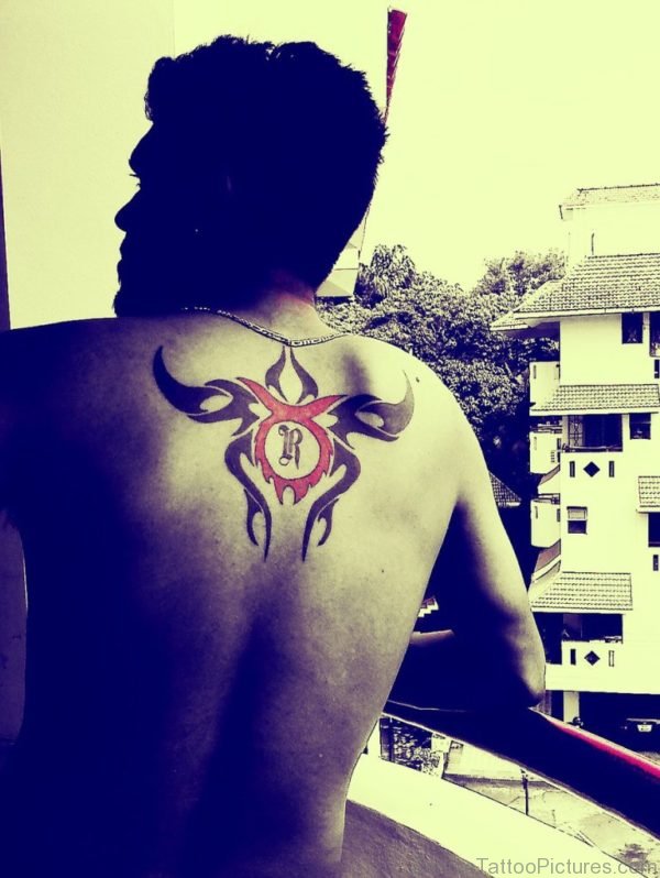 Showing Tribal Zodiac Taurus Tattoo