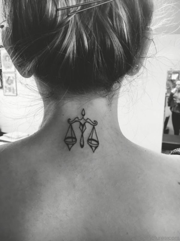 Simple Libra Tattoo