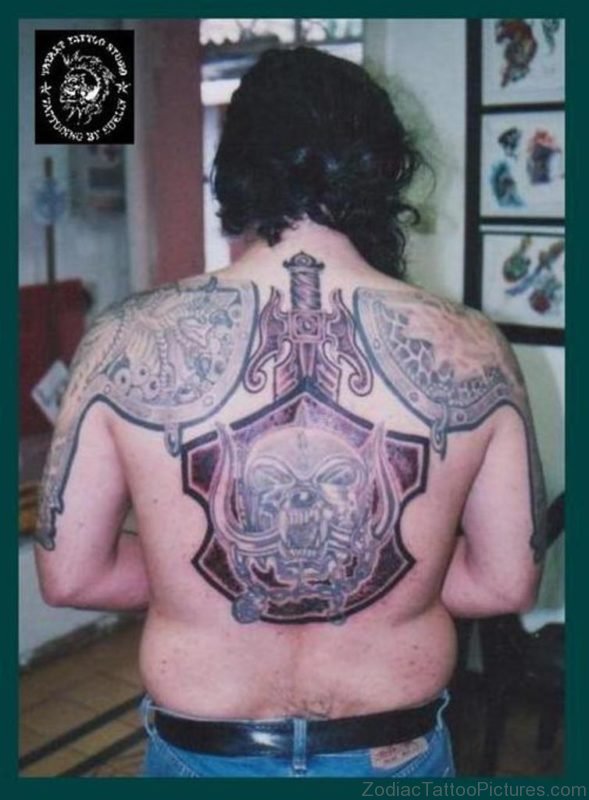 Skull And Sword Tattoo