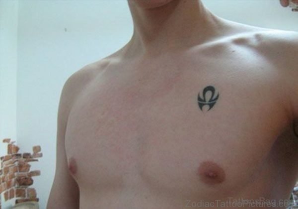 Small Black Libra Tattoo