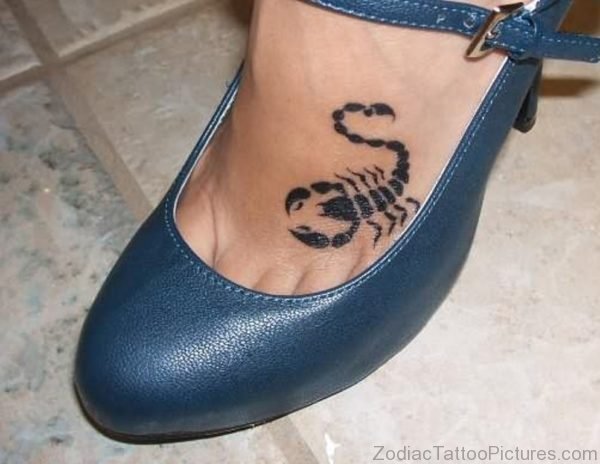 Small Black Scorpion Tattoo