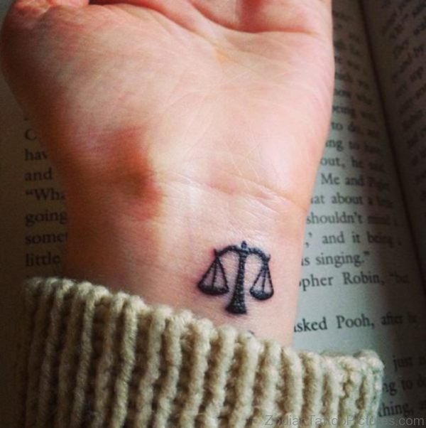 Small Libra Tattoo 