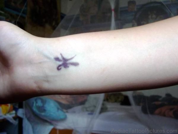 Small Pisces Wrist Tattoo 
